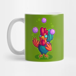 Juggling Rooster Mug